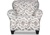 zoe post rust accent chair   